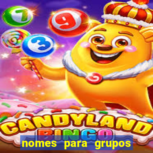 nomes para grupos de loteria no zap